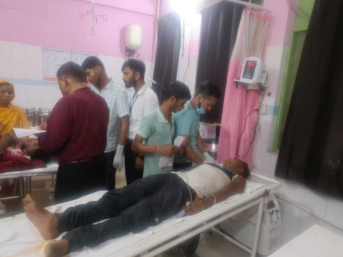 पटरी मेंटेनेंस का कार्य कर रहा मजदूर गंभीर रूप से जख्मी, रेफर