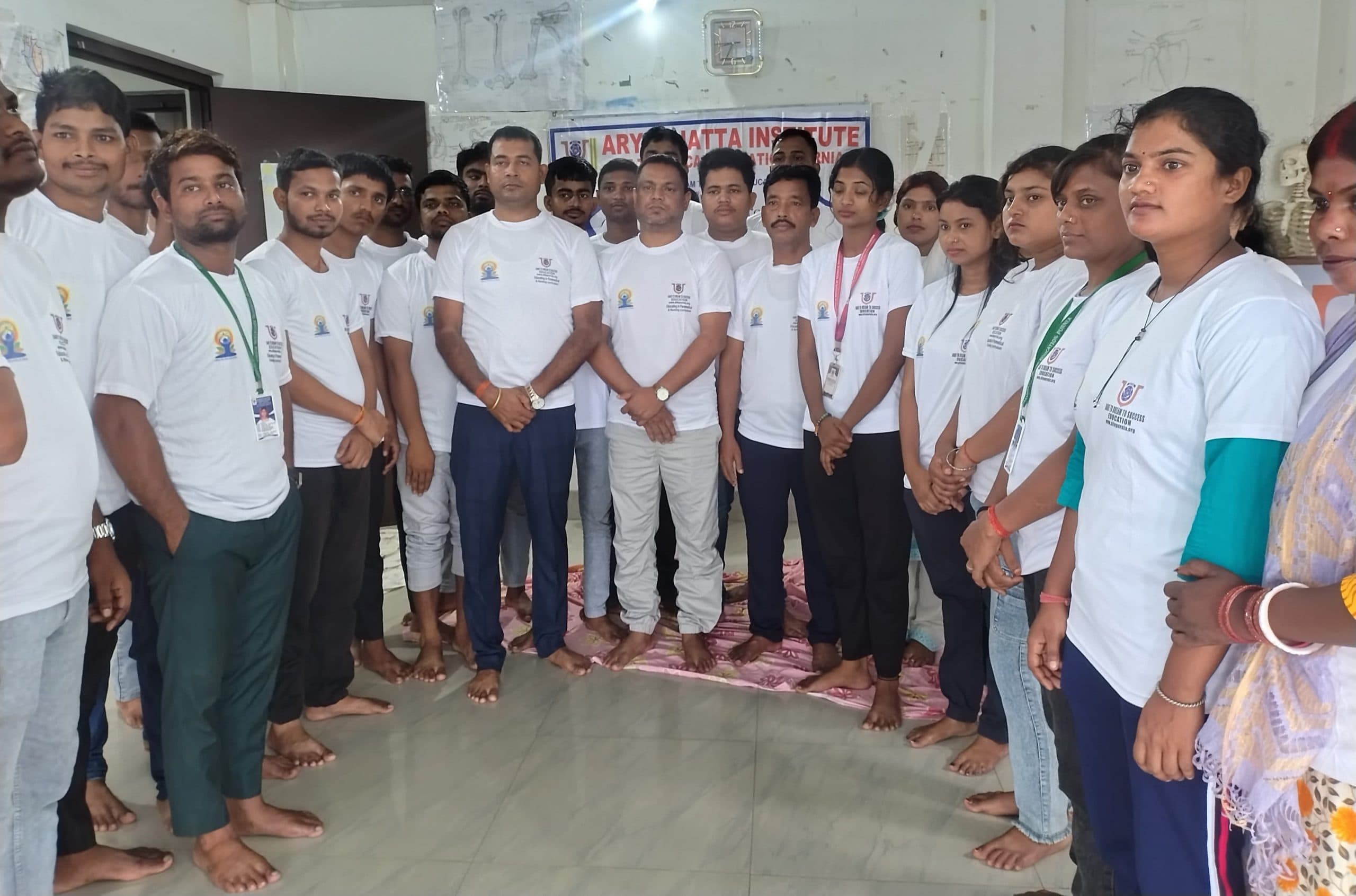 आर्यभट्ट इंस्टीट्यूट में विशेष योग शिविर का आयोजन