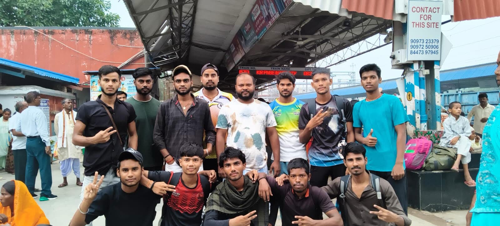 बिहार राज्य अंडर 18 बालक कबड्डी प्रतियोगिता के लिये खगड़िया से टीम हुई रवाना