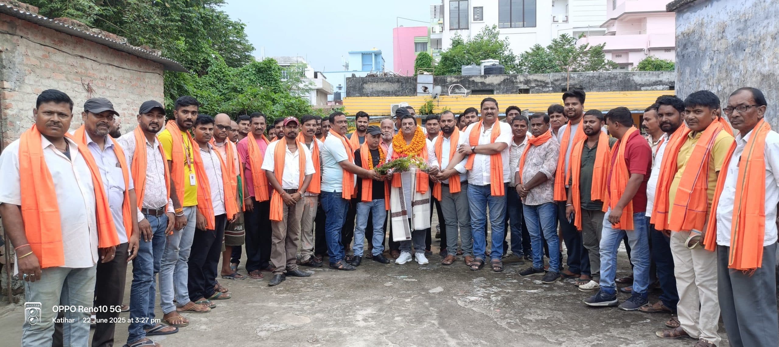 भाजपा की सदस्यता ग्रहण करने पर अभिनंदन समारोह का आयोजन