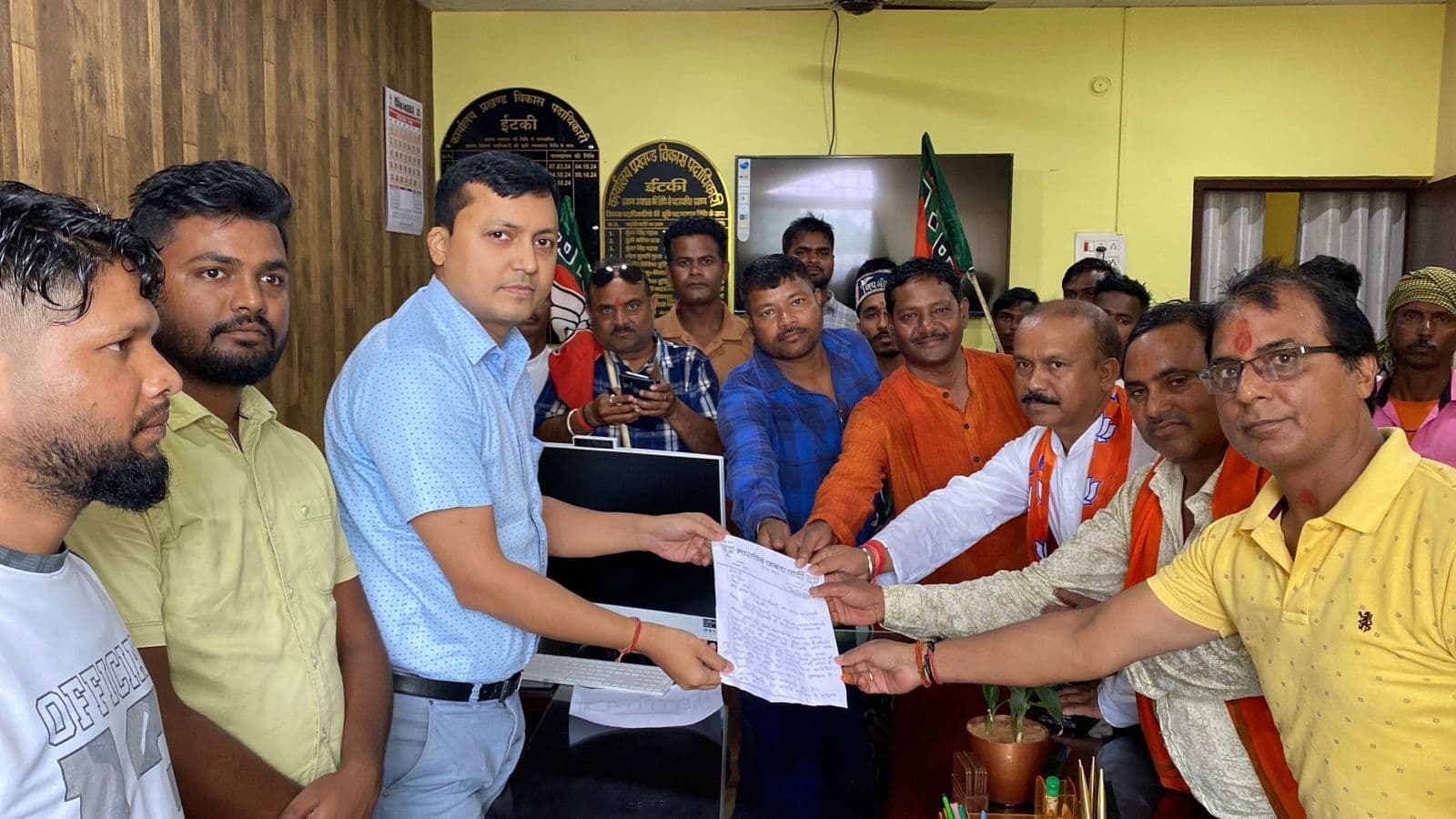 भाजपा मंडल ने किया धरना-प्रदर्शन