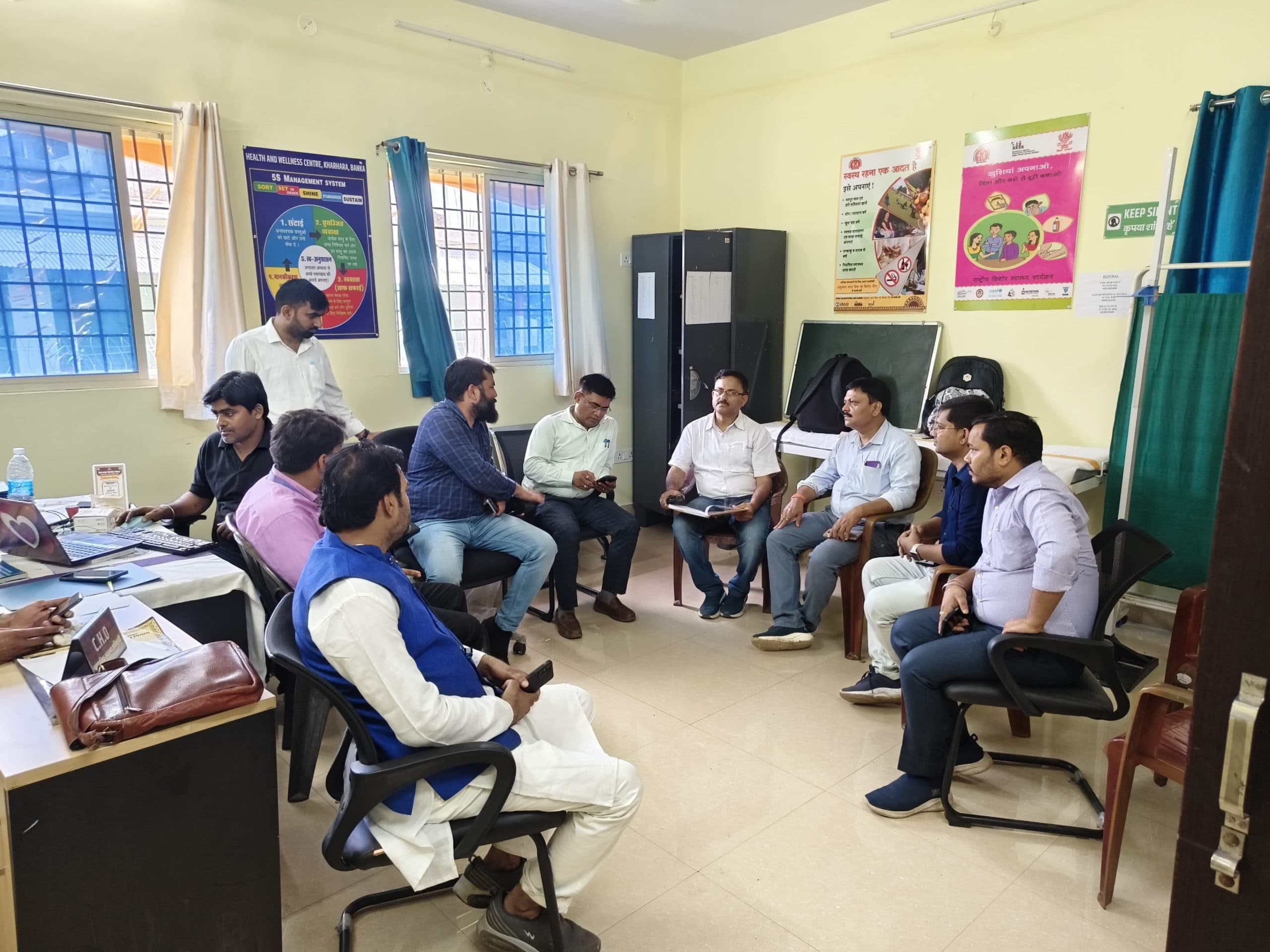 खड़हरा व नारायणपुर स्वास्थ्य केंद्र में गुणवत्ता की समीक्षा