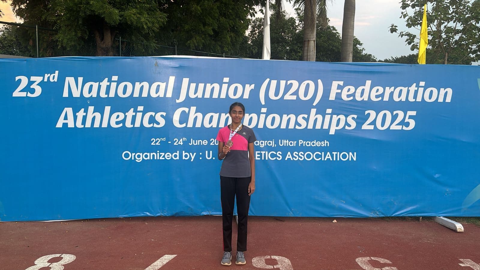 Amandeep kaur won medal in fedration cup: शहर की बेटी अमनदीप ने फेडरेशन कप एथलेटिक्स में जीता कांस्य पदक