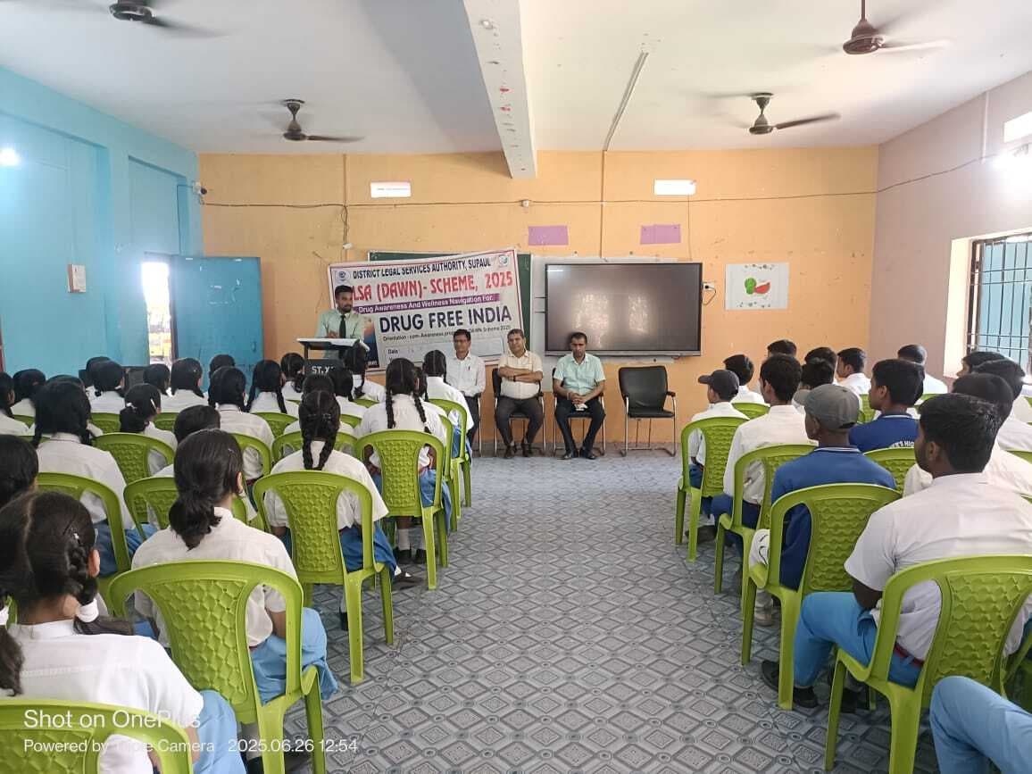 अंतरराष्ट्रीय नशा विरोधी दिवस पर संत जेवियर विद्यालय में जागरूकता कार्यक्रम आयोजित
