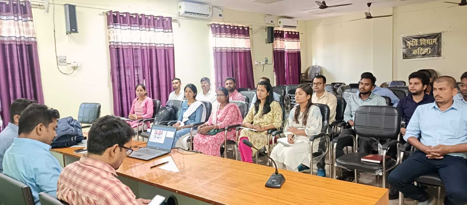 बिहार कृषि ऐप पर प्रशिक्षुओं को दिया गया प्रशिक्षण