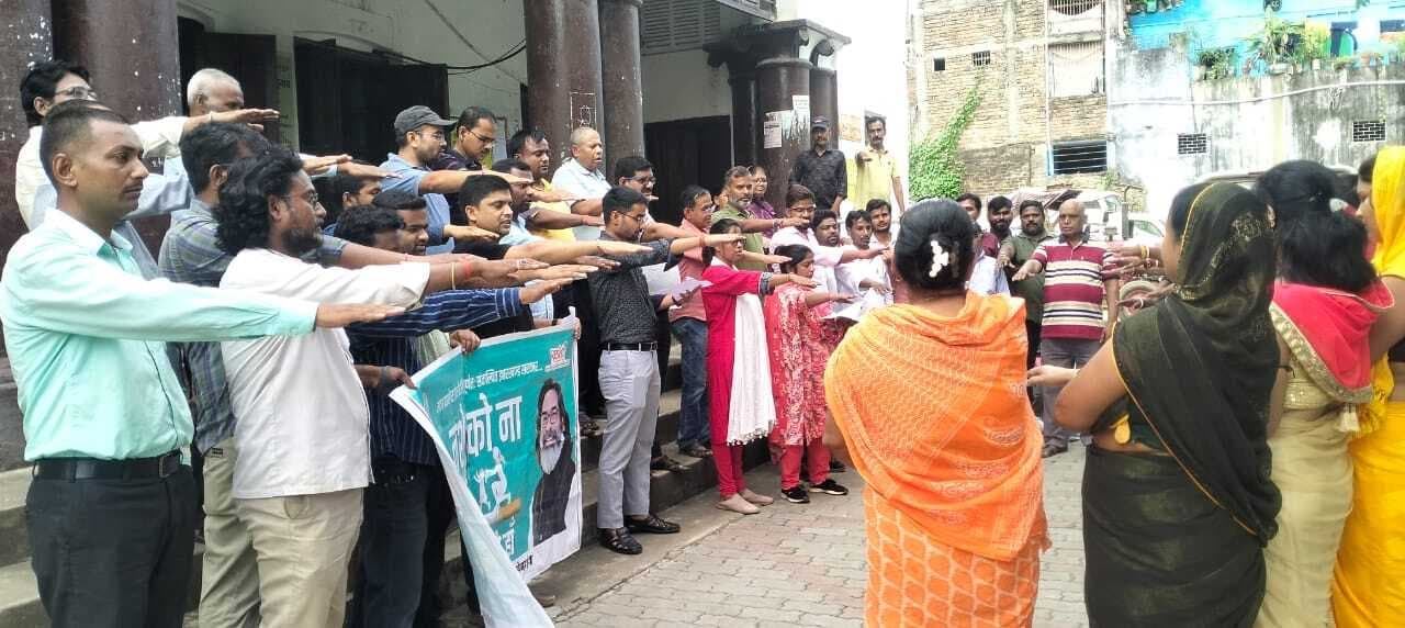 नपकर्मियों ने ‘नशा को ना और जिंदगी को हां’ की ली शपथ