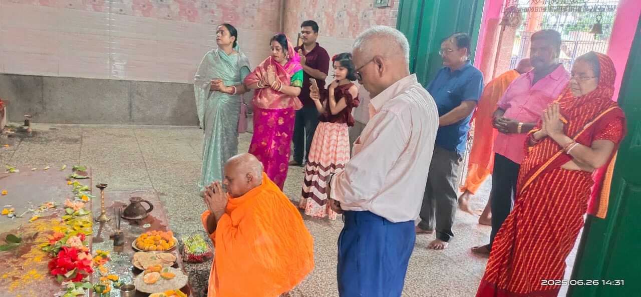 सिंहनान दुर्गा मंदिर में आद्रा नक्षत्र पर लगा विशेष भोग