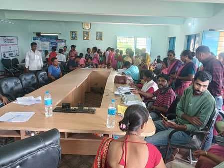 लीलातरी पंचायत में धरती आबा शिविर का आयोजन