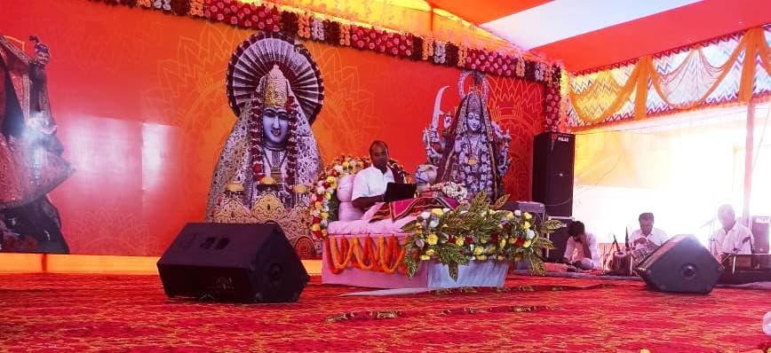 भागवत कथा के दौरान हयग्रीव अवतार व मधु कैटभ राक्षसों के वध का हुआ वर्णन