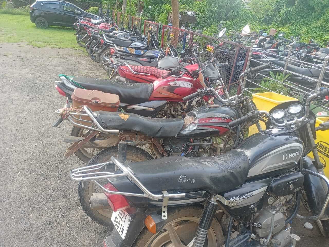 चोरी की चार बाइक के साथ एक गिरफ्तार