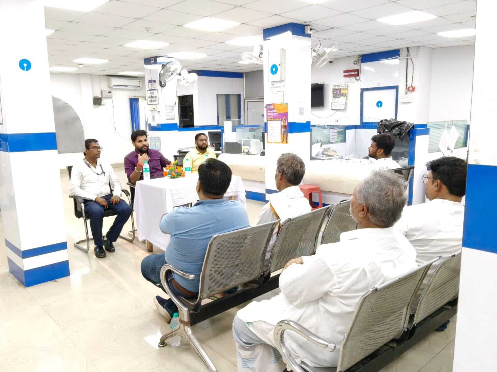 70 साल पूरा होने पर एसबीआई बैंक में कार्यशाला का आयोजन