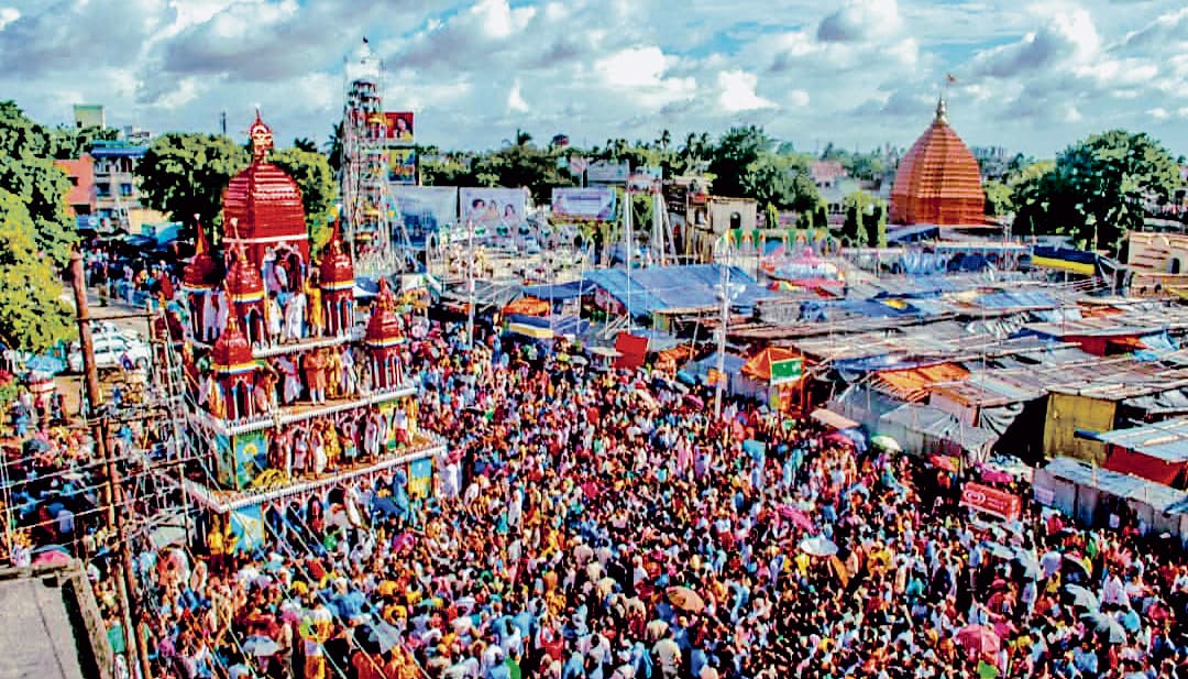 श्रीरामपुर : महेश की ऐतिहासिक रथ यात्रा में उमड़ी भीड़