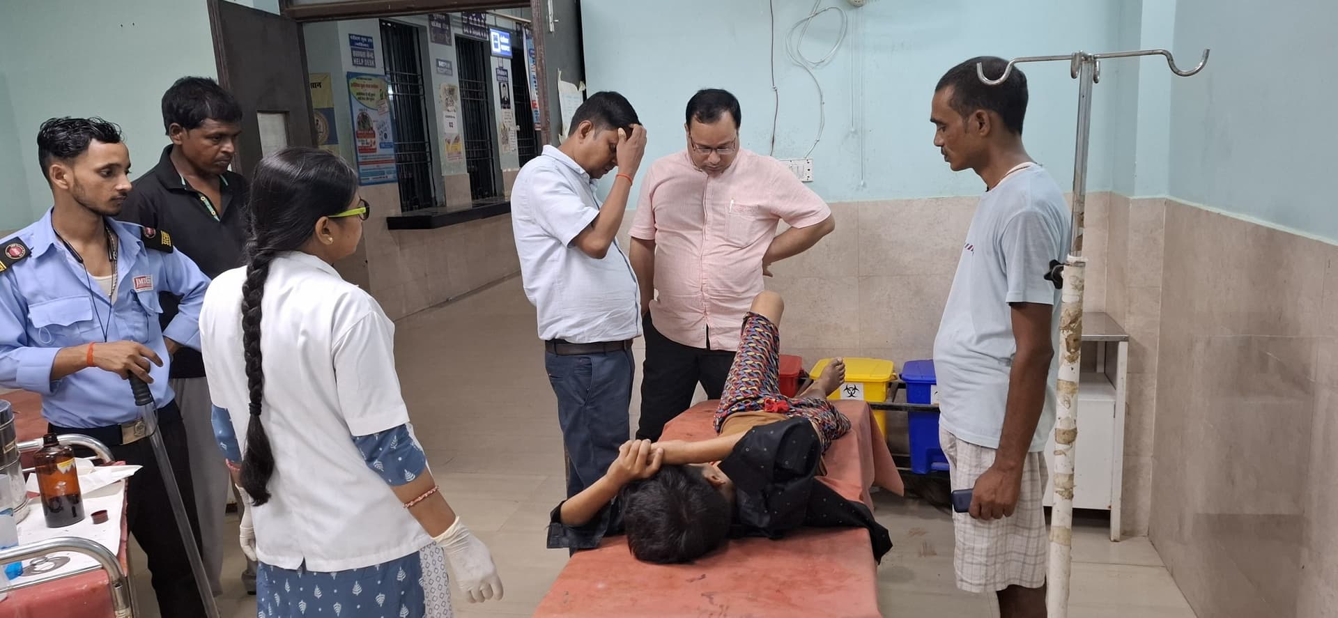 सड़क हादसे में बच्चा जख्मी