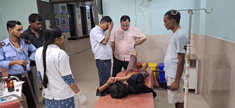 सड़क हादसे में बच्चा जख्मी