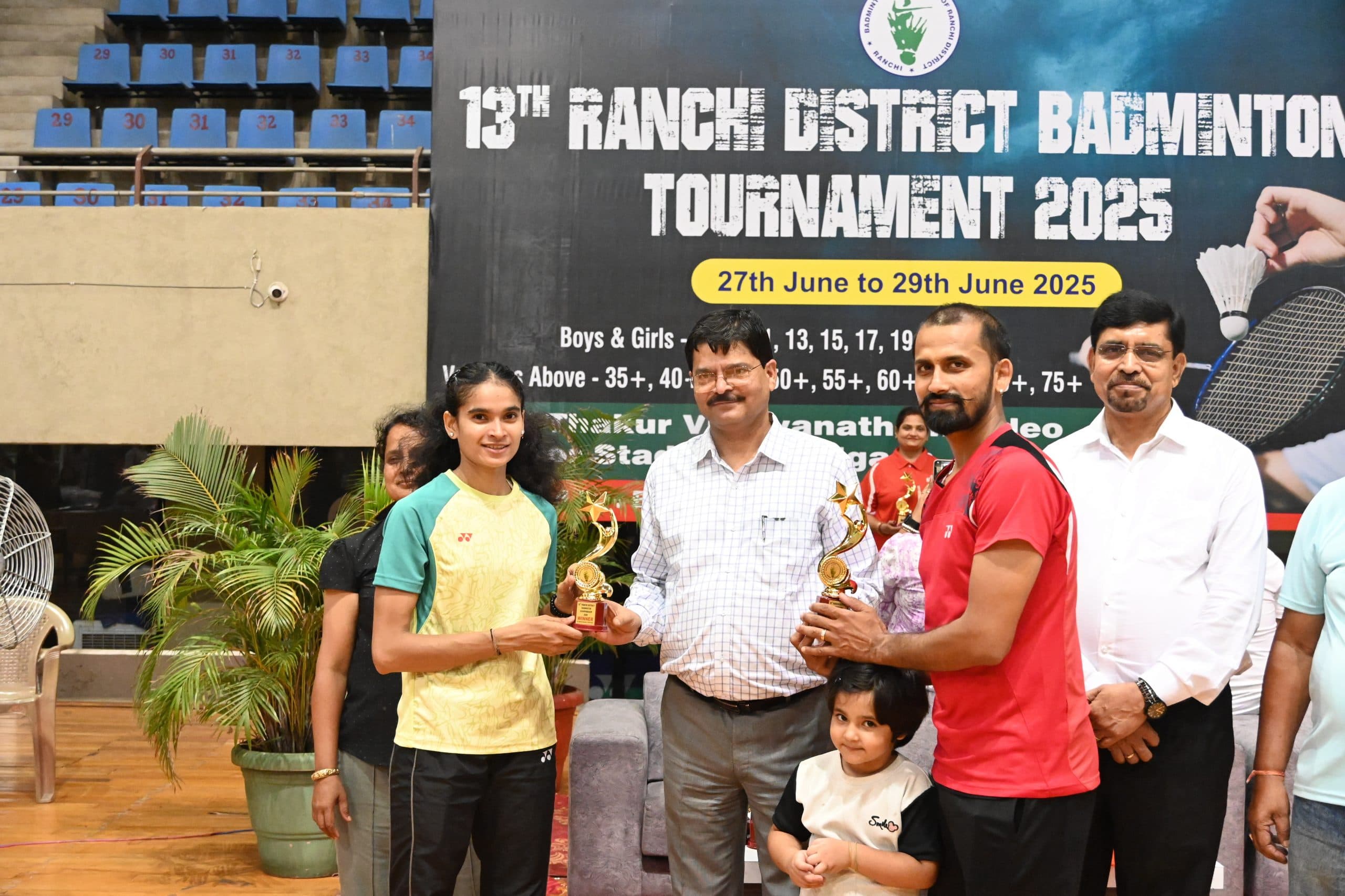 Sports : आशु गोपाल, संजू कुमार व शांभवी बर्मन बने चैंपियन