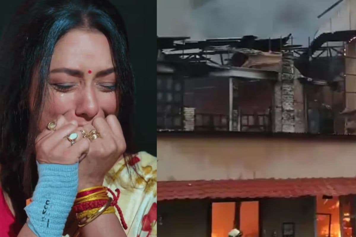 Anupama के सेट पर लगी भयानक आग, धू-धूकर जलता दिखा शाह और कोठारी हाउस, सामने आया खौफनाक वीडियो