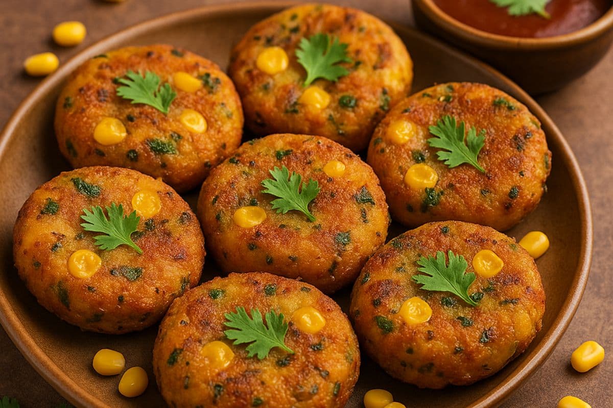 आलू की नहीं, अब घर पर आसानी से बनाएं स्वीट कॉर्न टिक्की 
