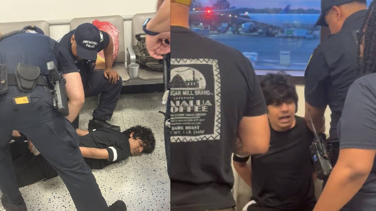 अमेरिका में भारतीय छात्र के साथ अपराधियों जैसा सलूक! हाथ में हथकड़ी लगा जमीन पर गिराया, वीडियो वायरल