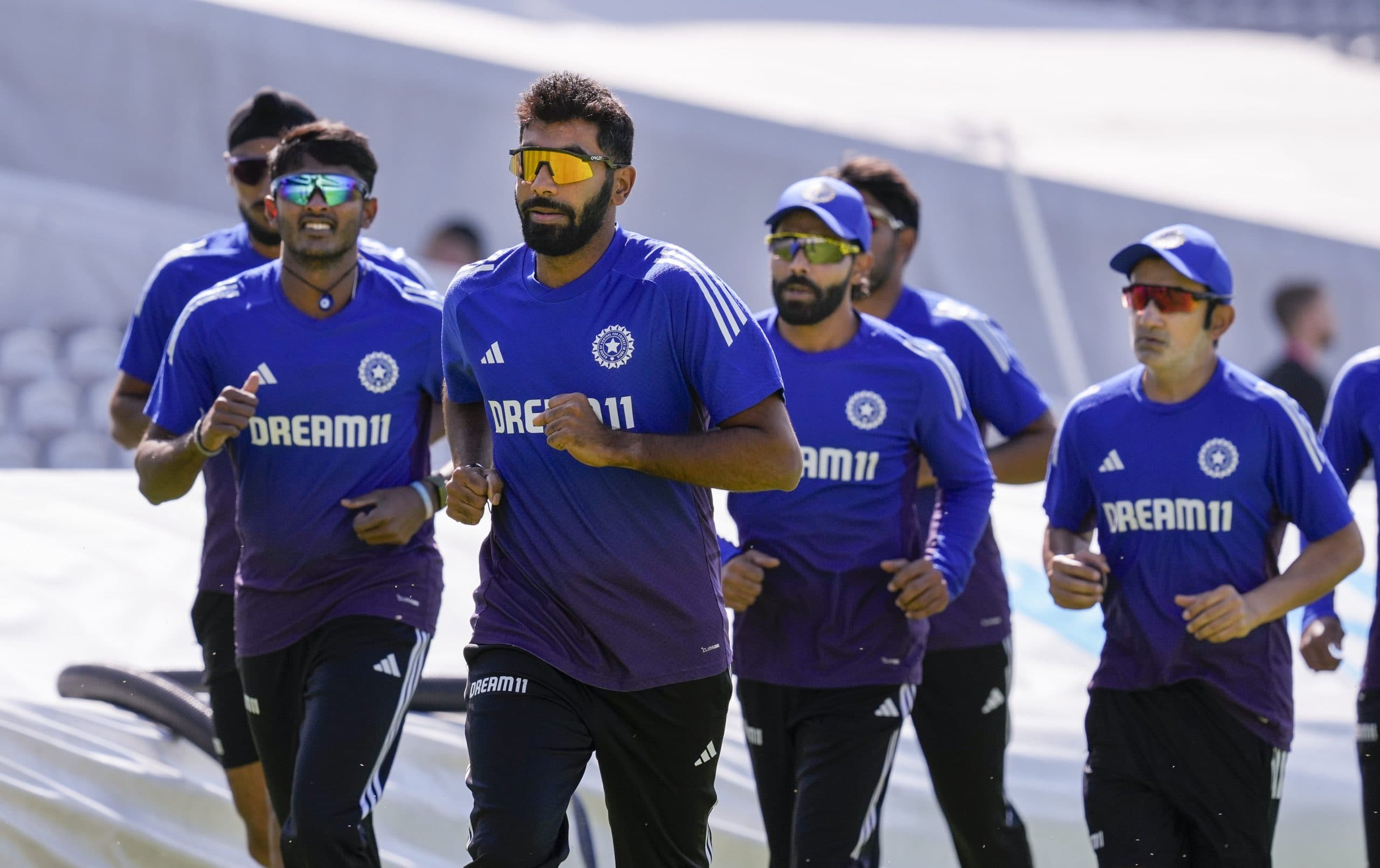 Indian players during a training session