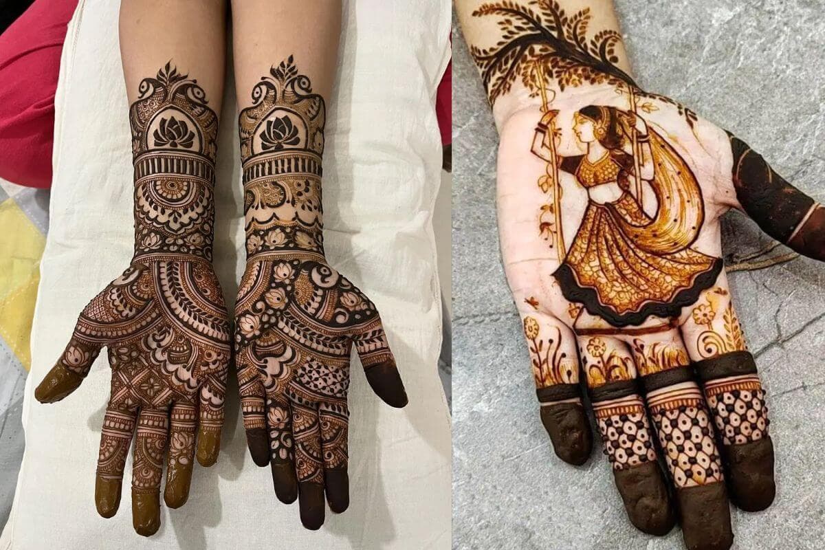 Hariyali Teej Special Mehndi Design