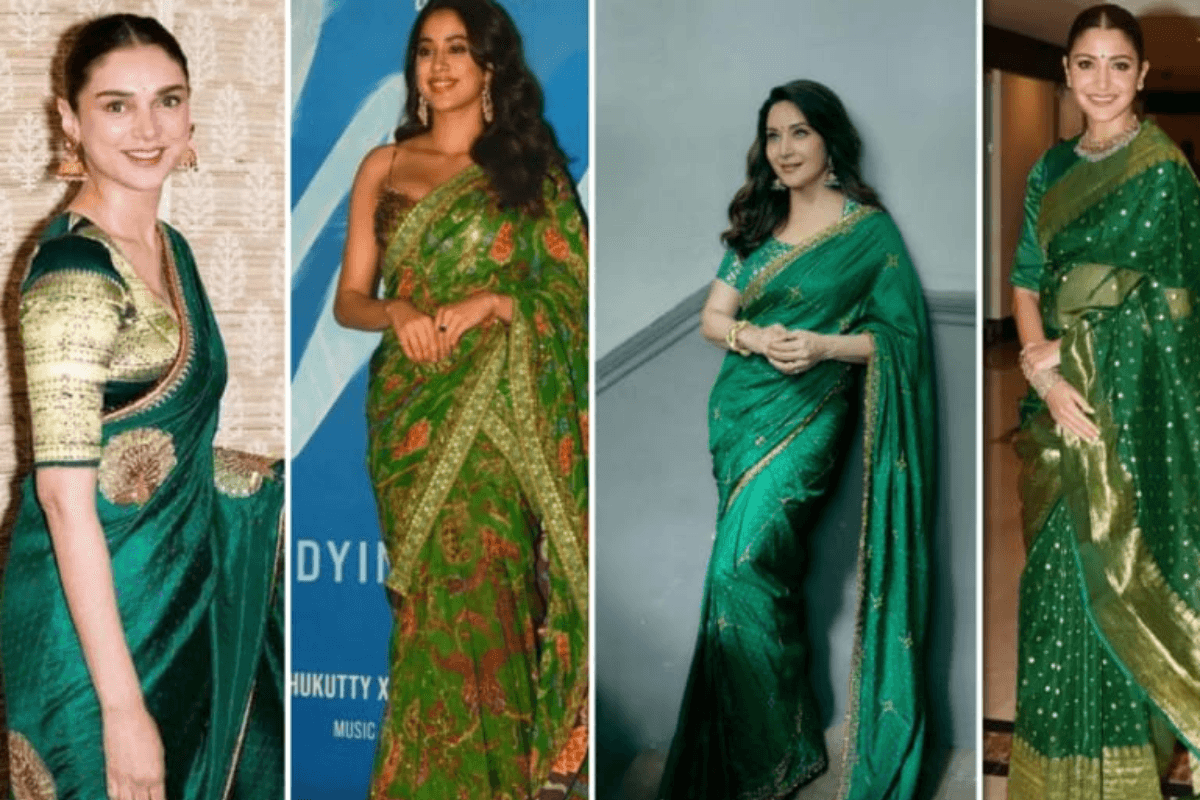 Bollywood Green Saree Designs Bollywood Green Saree Designs