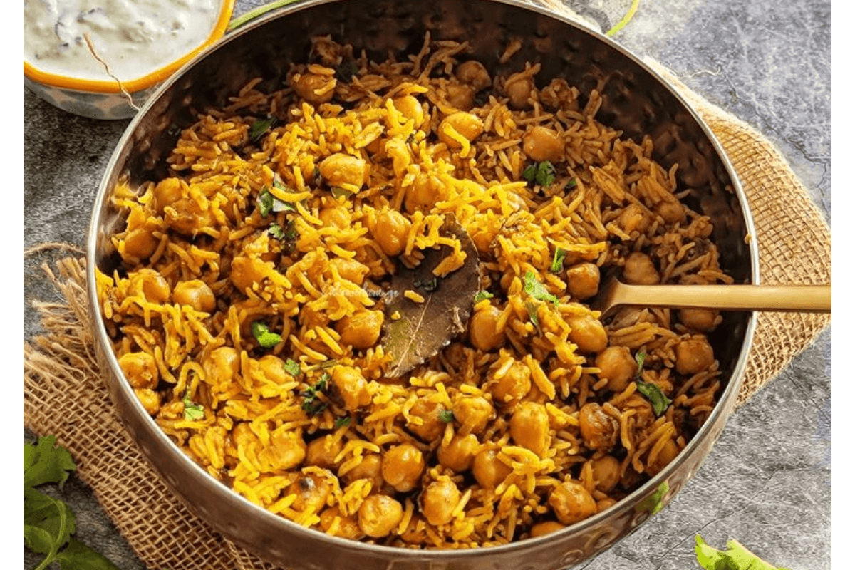 Chhole Pulao Recipe at Home