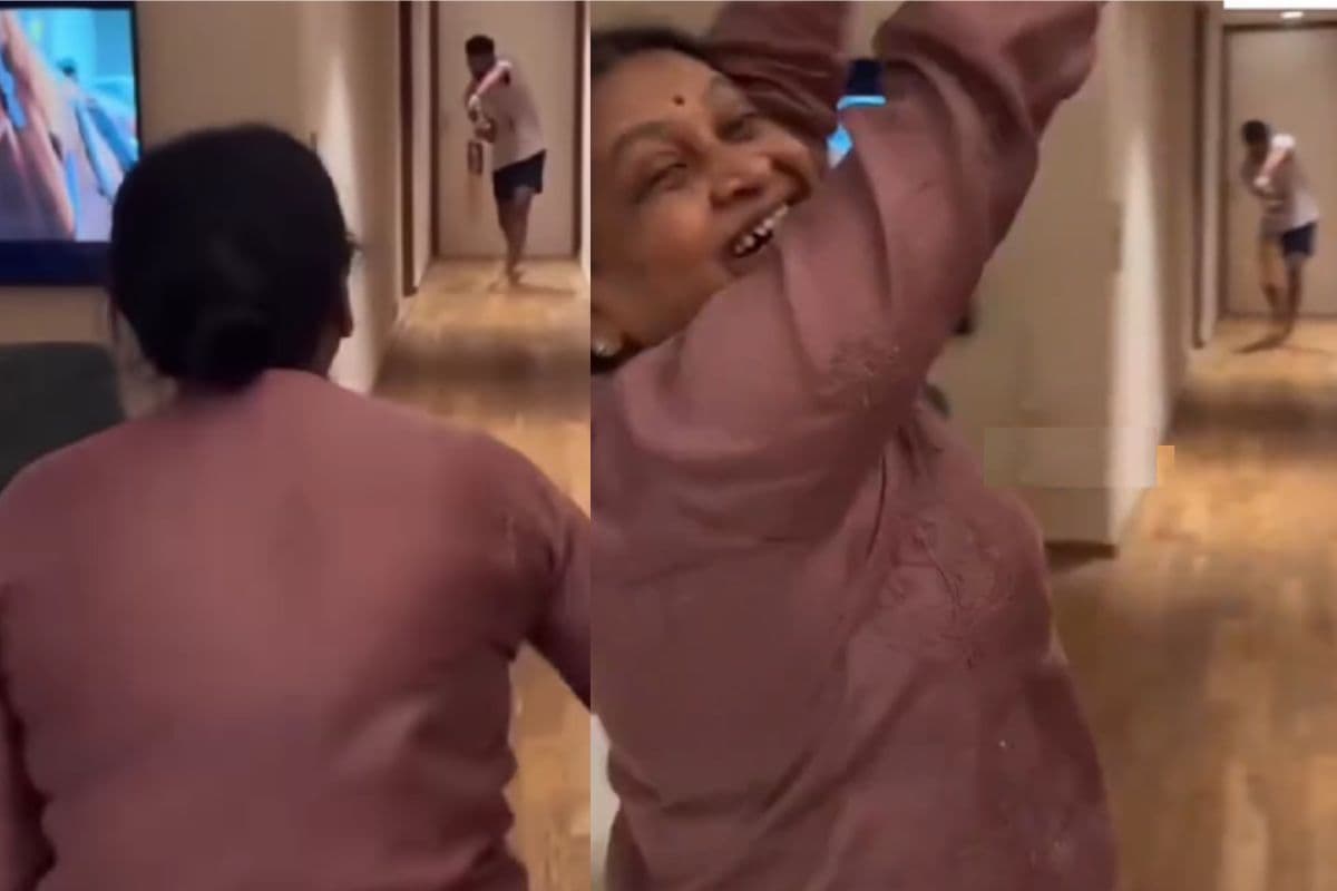 Shreyas Iyer Playing with his Mother