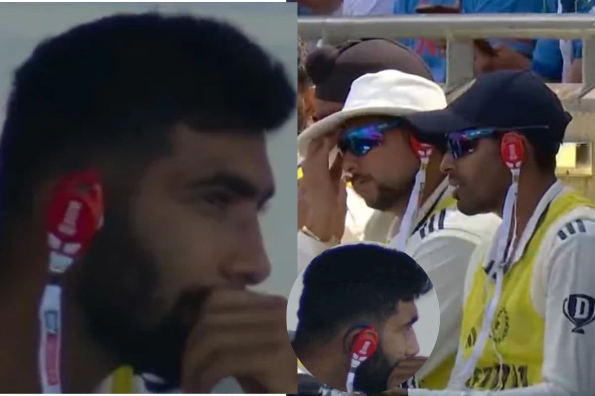 Jasprit Bumrah and Kuldeep Yadav Ear Piece during IND vs ENG 2nd Test.