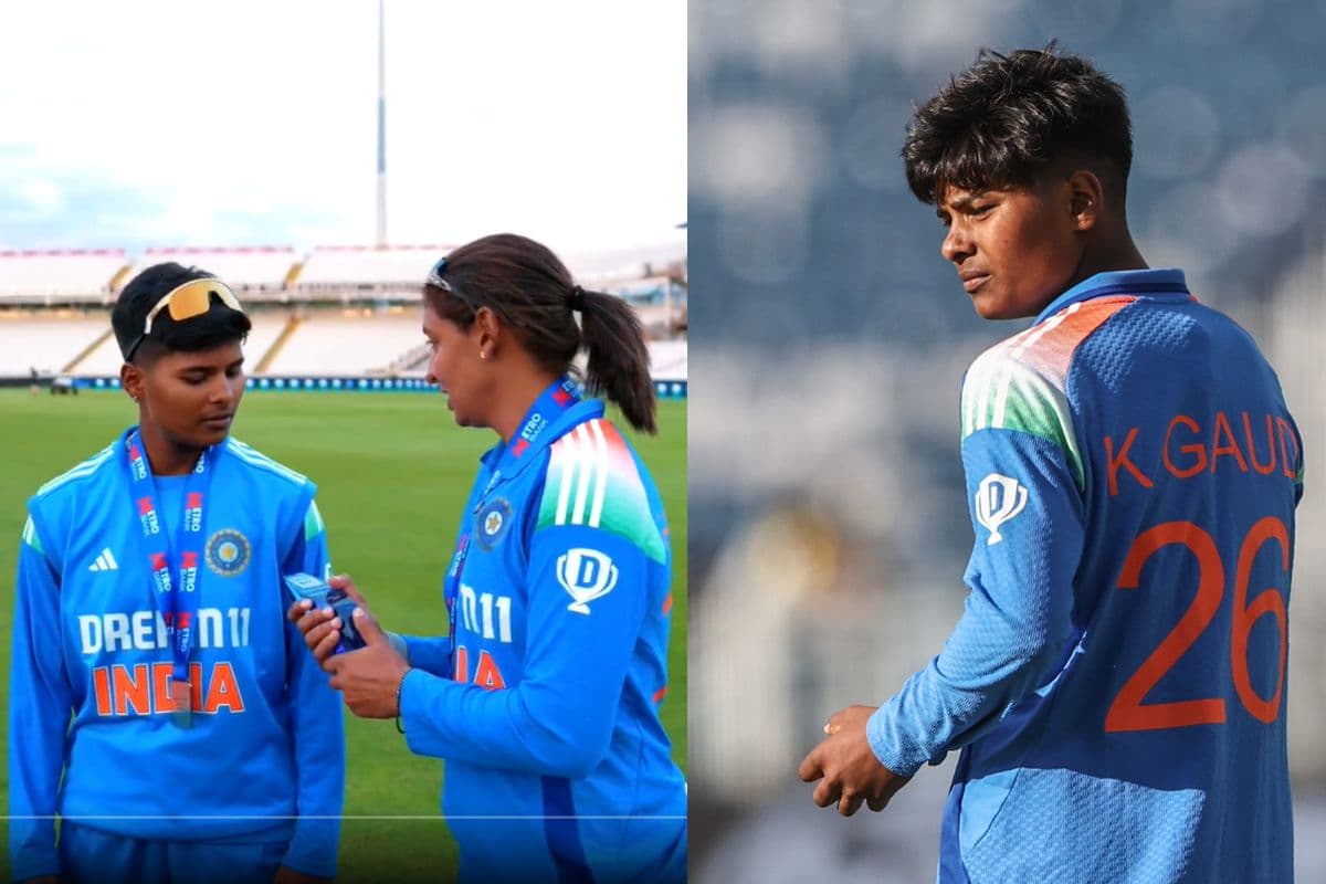 Who is Kranti Goud with Harmanpreet Kaur Shared POTM