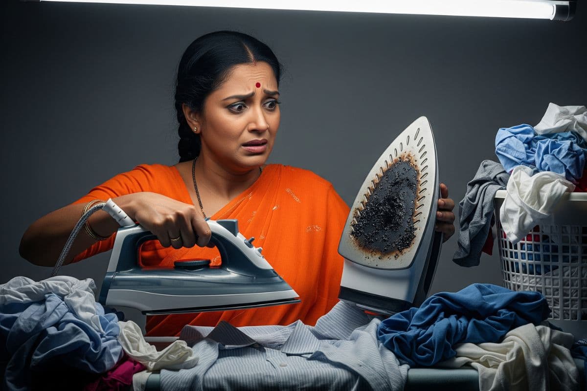Iron Press की प्लेट पर जम गई है काली परत? बस यूज करें ये 4 चीज, शीशे की तरह चमक उठेगा आयरन