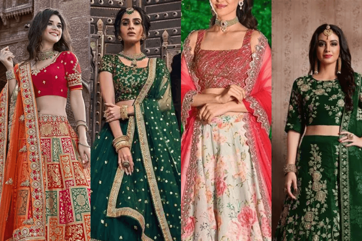 Lehenga for Hariyali Tee