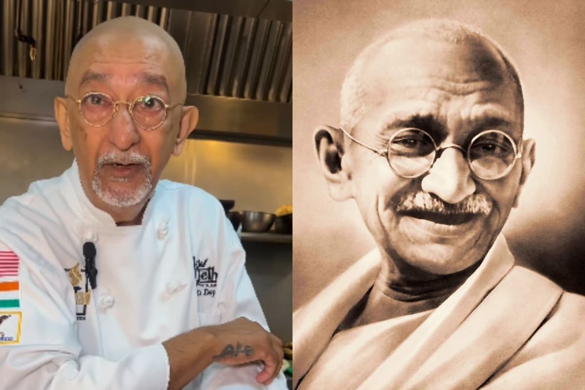 VIRAL VIDEO: क्या गांधी जी फिर से लौट आए? वायरल वीडियो में दिखे 'बापू' जैसे शेफ