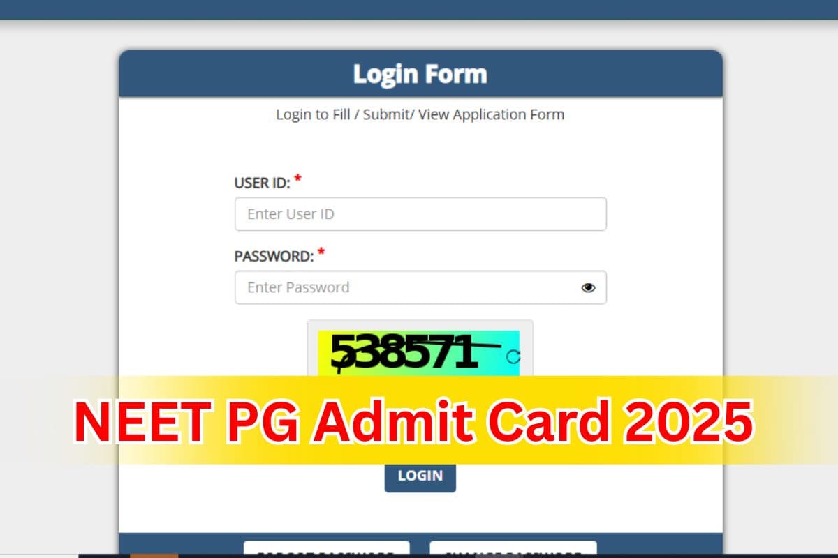 NEET PG Admit Card 2025 OUT: नीट पीजी का एडमिट कार्ड जारी, यहां डायरेक्ट लिंक से करें डाउनलोड