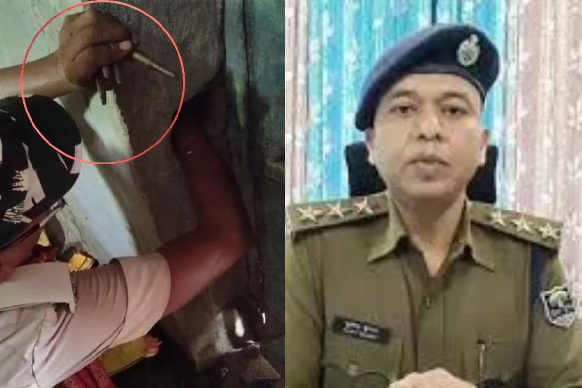 Nalanda: पुलिस को चकमा देने के लिए दरवाजे में बनाया गुप्त खुफिया खांचा, बरामद हुई जिंदा कारतूस