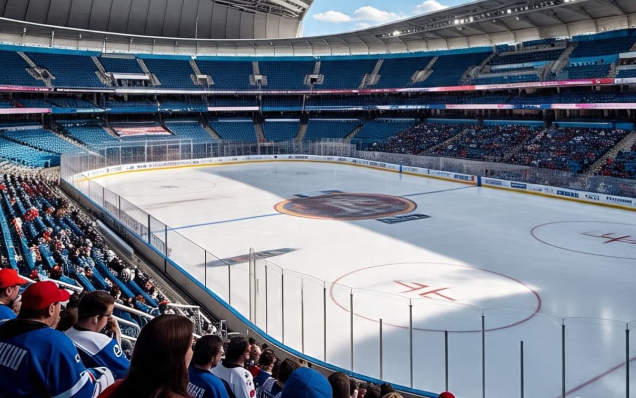 National-International hockey match