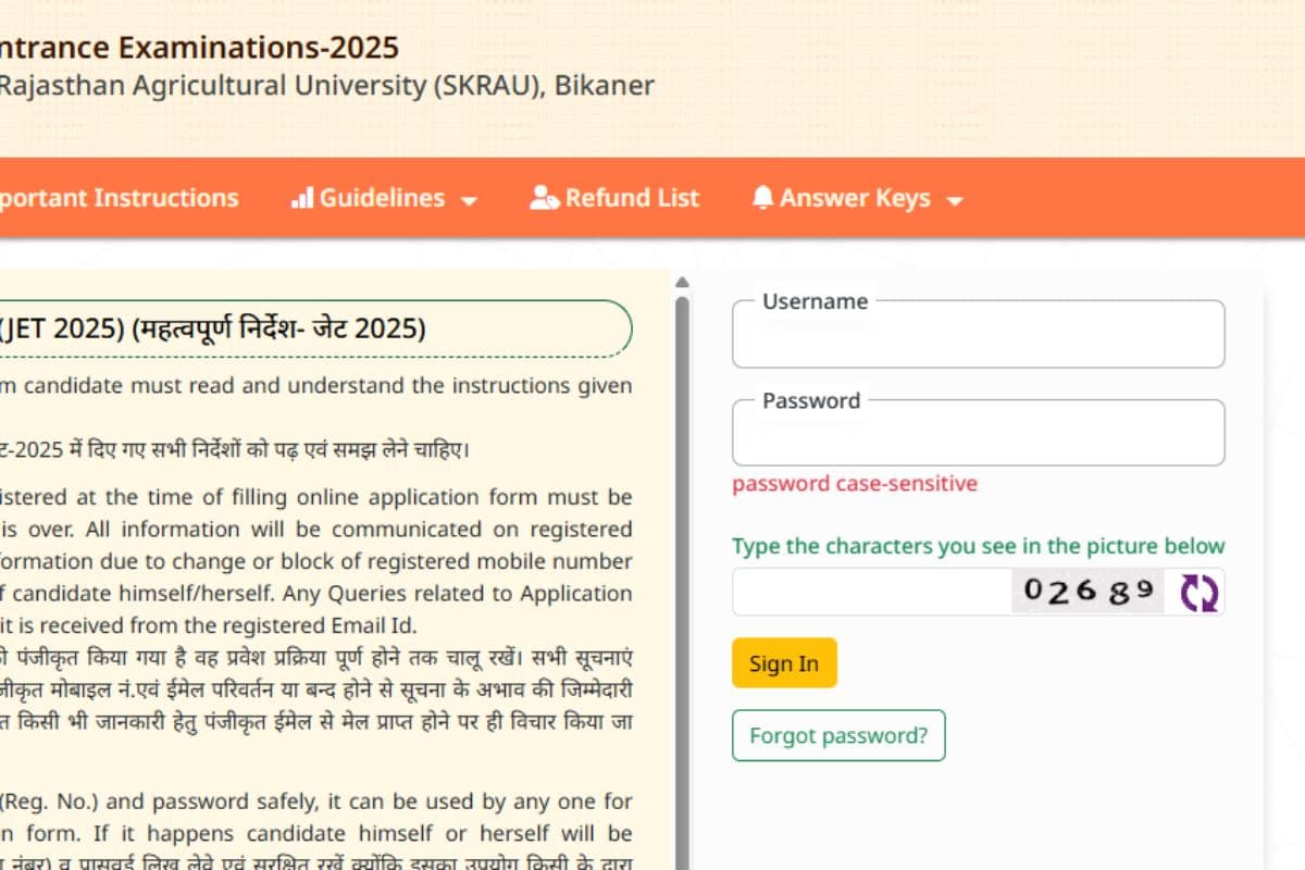Rajasthan JET Result 2025: राजस्थान जेईटी का रिजल्ट जारी, Direct Link से सबसे पहले करें चेक