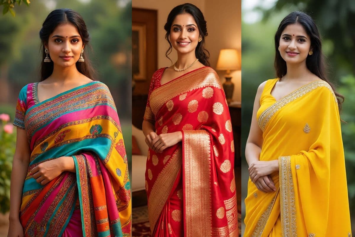 Saree Design For Sawan: संस्कारी भी, स्टाइलिश भी… सावन में जरूर ट्राई करें ये टॉप डिजाइन की साड़ियां