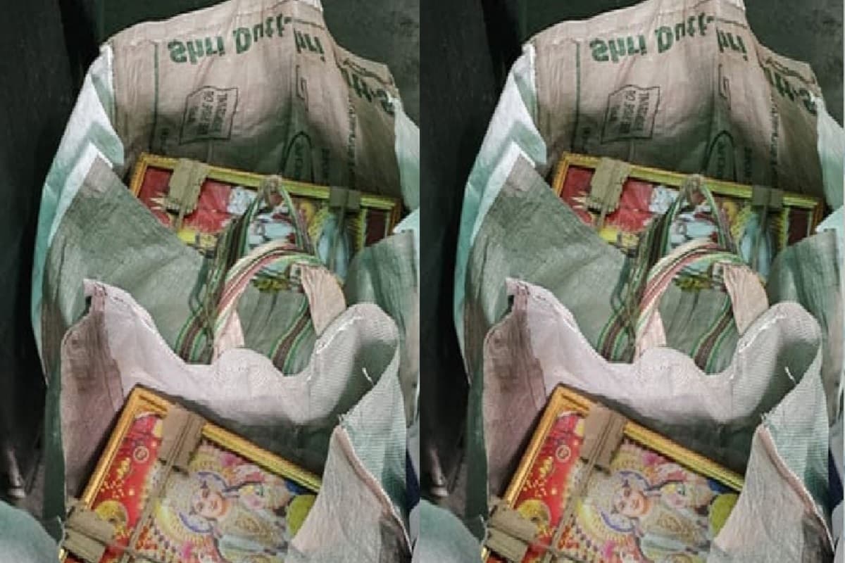 Seized Ganja inside photoframes