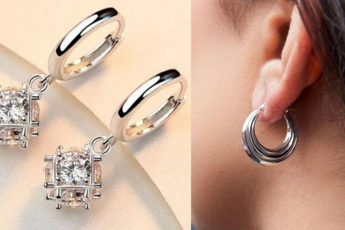 Silver Huggie Earrings: दिखाना है सबसे खूबसूरत तो पहनें सिल्वर हगी इयररिंग्स