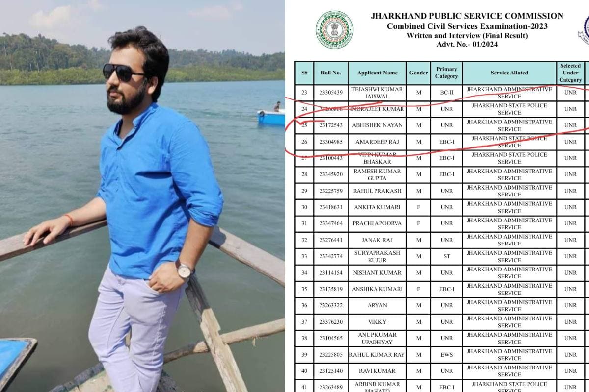 Success Story: छोटे गांव से बड़ी उड़ान, गिरिडीह के अभिषेक नयन ने JPSC में हासिल की 25वीं रैंक