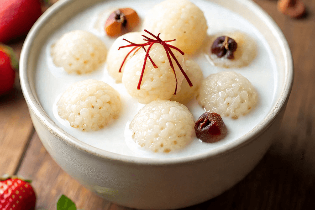 sabudana rasmalai
