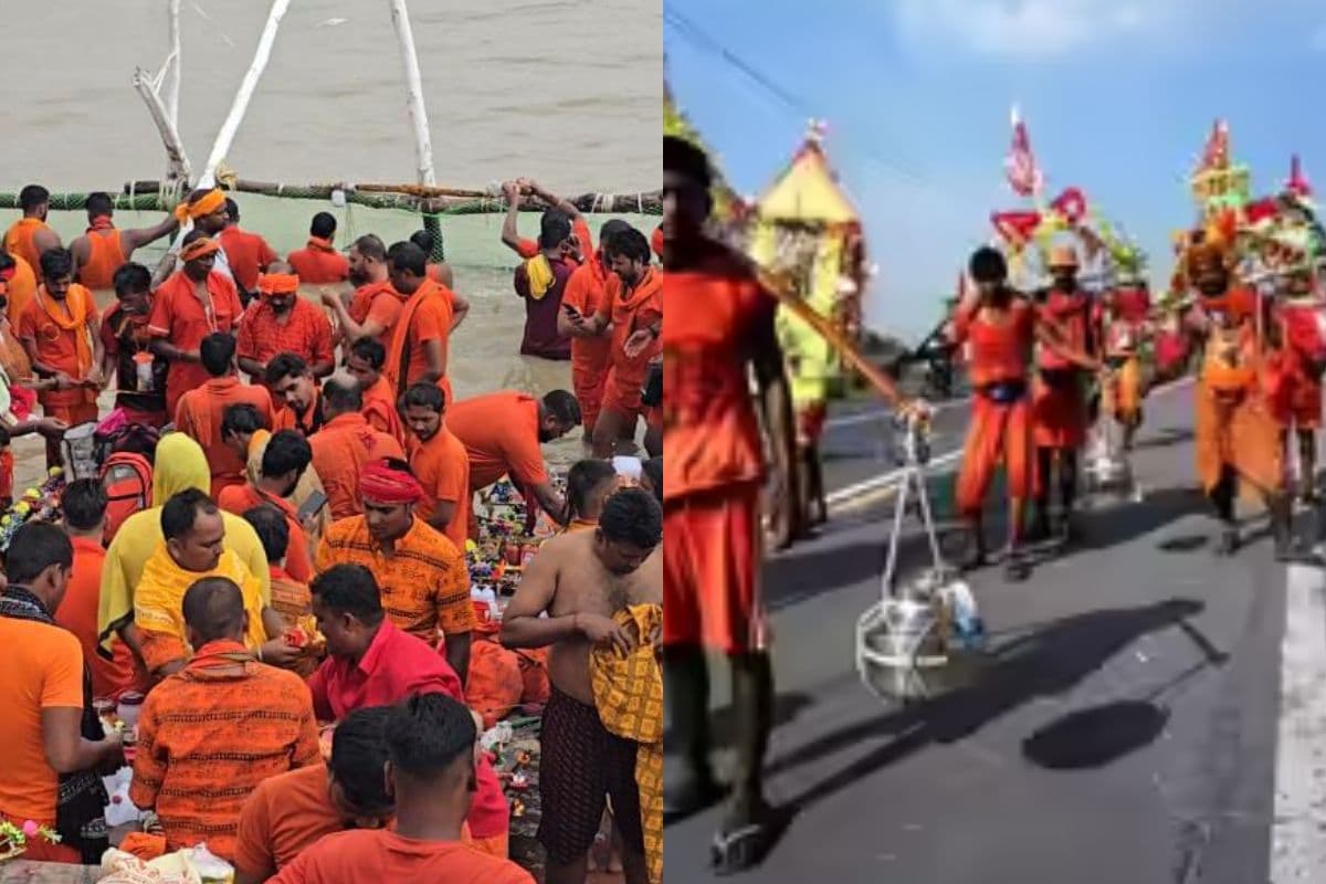 Sawan 2025 Huge crowd of devotees on 5 major Kanwar routes of Bihar Sawan 2025 Huge crowd of devotees on 5 major Kanwar routes of Bihar