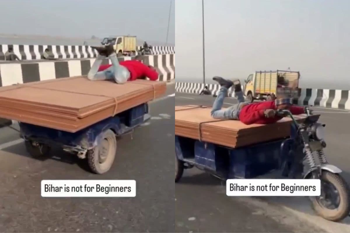 ई-रिक्शा पर बैठ बंदा ले रहा था हवाई जहाज का मजा, वीडियो देख लोगों की कांप गयी आत्मा, आप भी देखें