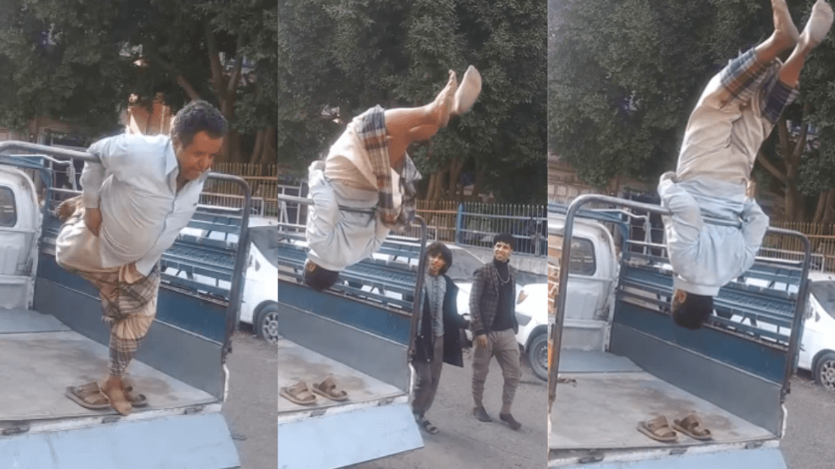 Viral Video: दादा बनने की उम्र में अंकल बने जिमनास्ट, दिखाया अनोखा करतब