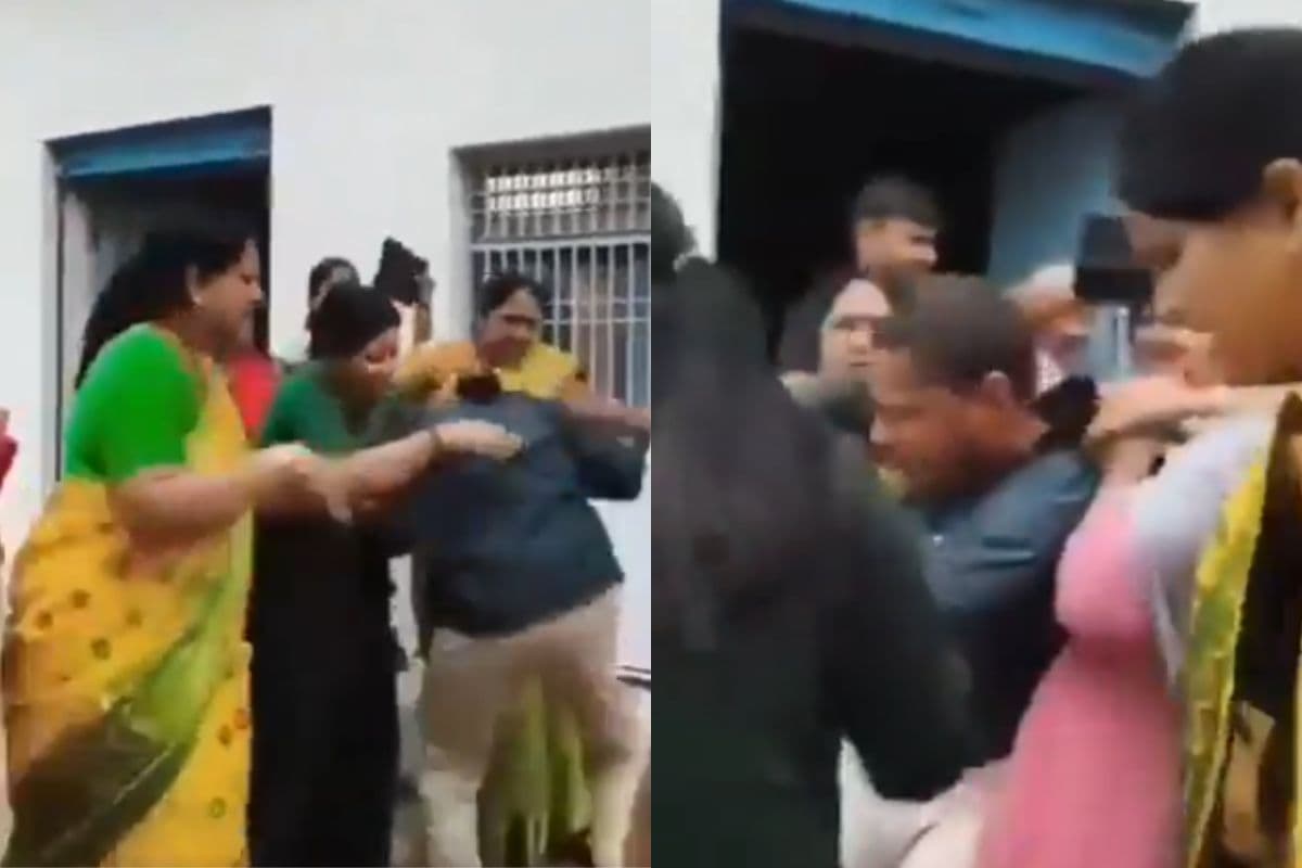 व्हाट्सएप पर भेजता था अश्लील वीडियो, महिला मोर्चा ने घर में घुसकर पीटा, देखें Video