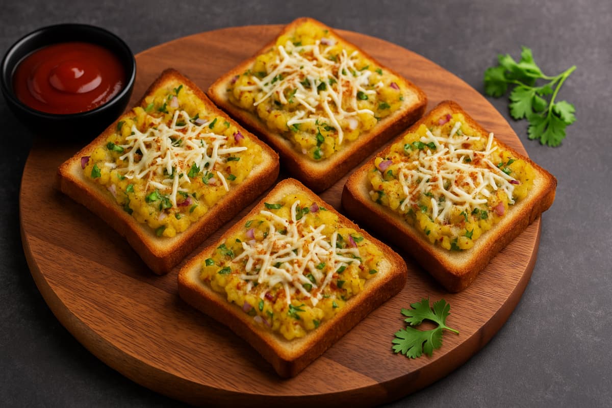 aloo cheese toast recipe