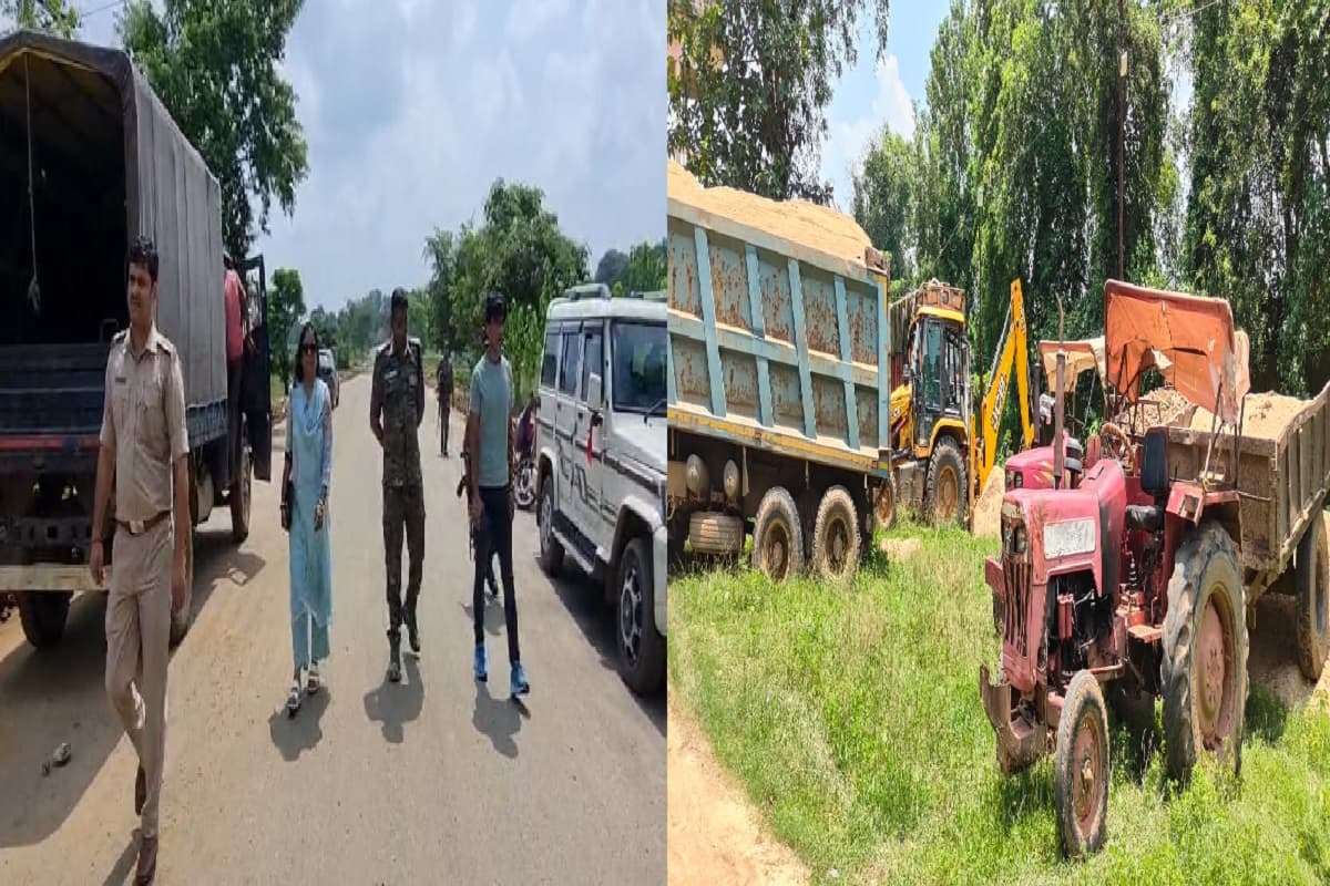 big action on illegal sand mining