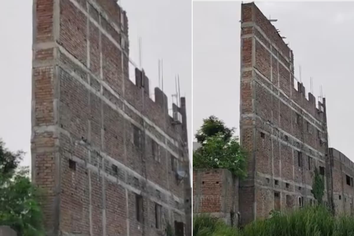 WATCH: किसने बनाया ऐसा मुजस्समा?दीवार जितनी चौड़ाई वाली 5 मंजिला इमारत, सोशल मीडिया पर VIRAL
