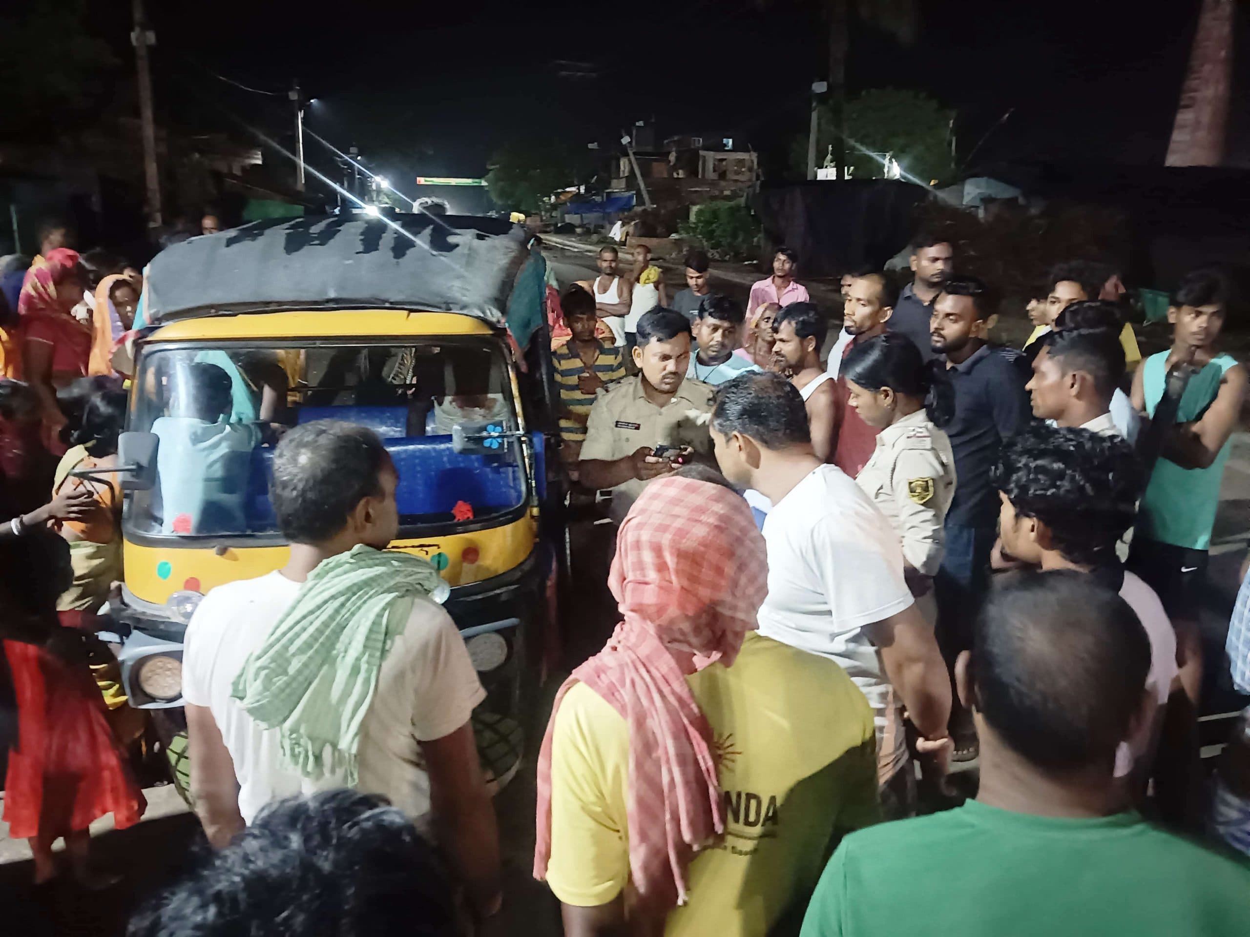 Bhagalpur news सड़क हादसे में मजदूर की मौत, चालक फरार