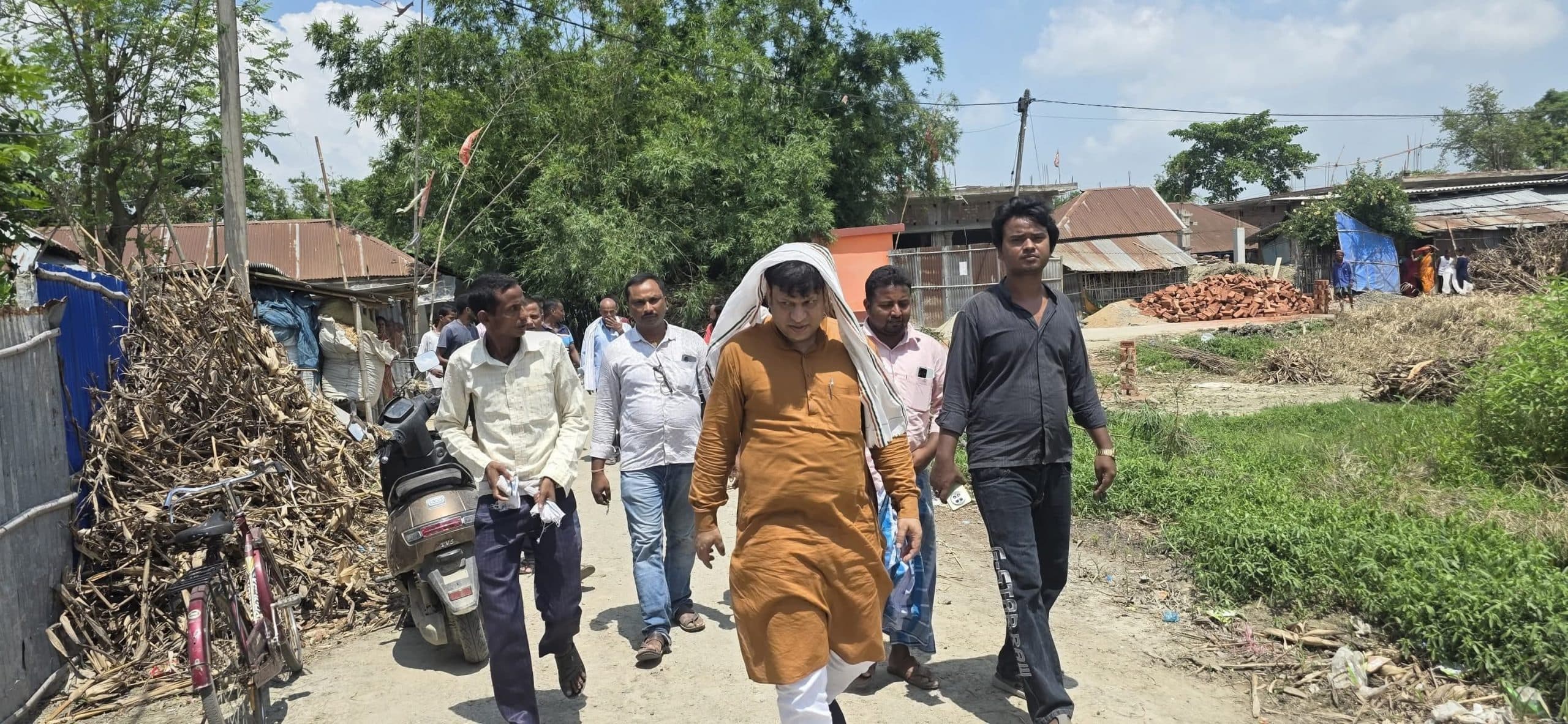 प्राणपुर में जनसंपर्क अभियान तेज, महागठबंधन को मिल रहा जनसमर्थन